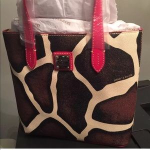DOONEY & BOURKE GIRAFFE PRINT MINI WAVERLY Tote/X